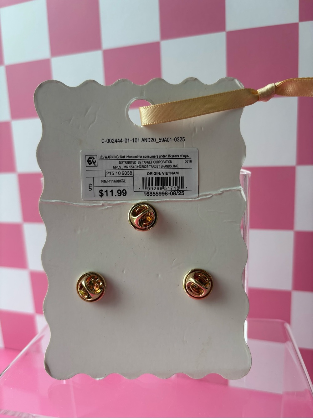 Universal Thread Gold Pin Set - Picture 2 of 2